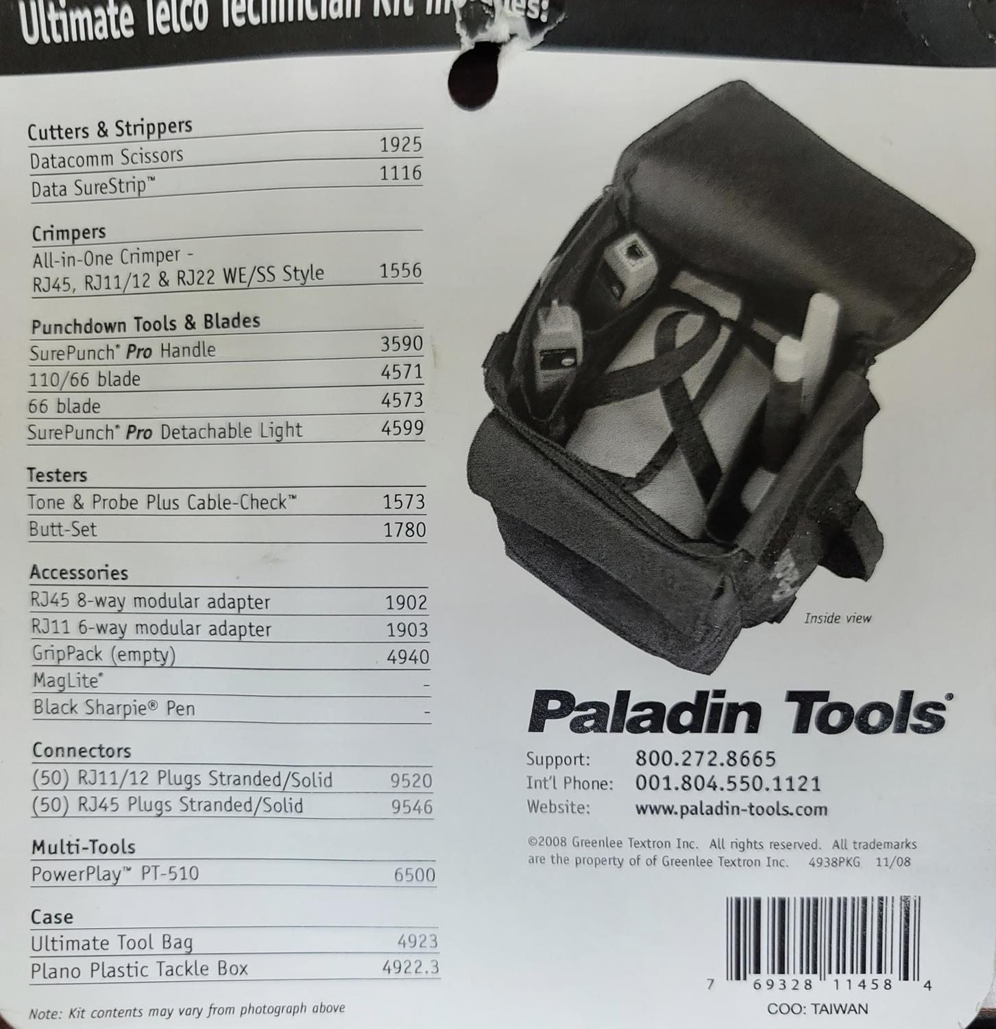 Paladin Tool Kit for sale